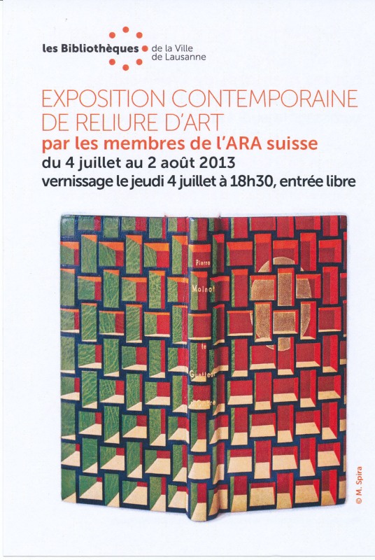 Affiche exposition contemporaine de reliure d'art